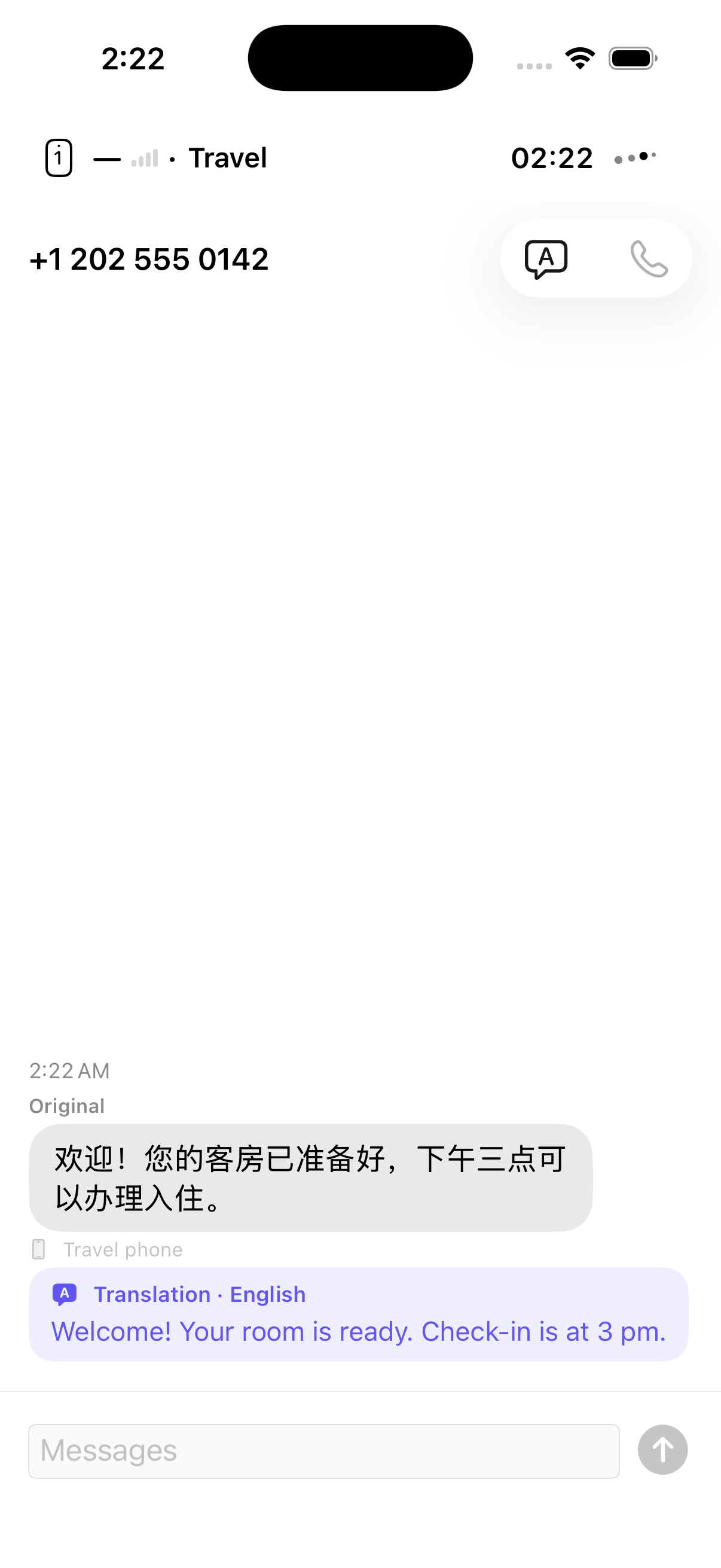 Read messages in your language